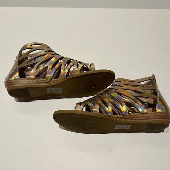 Blowfish Malibu Women's Gladiator Sandals Iridescent Pink Size 7 - Picture 4 of 11